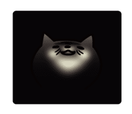 Cat with shadow sticker #7004833