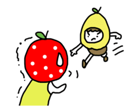 polkadot apple girl by ngingi sticker #7005956