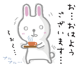 Bearish rabbit sticker #7006055