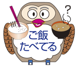 Owl's Heartwarming messages sticker #7007547