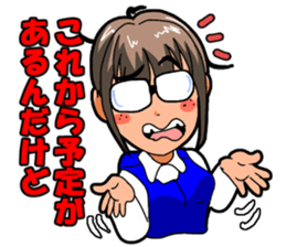 positive and negative sticker #7007605