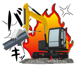 Construction Equipments at a site sticker #7007634