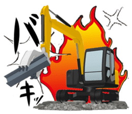 Construction Equipments at a site sticker #7007634