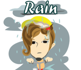 little boy rider cartoon. sticker #7007963