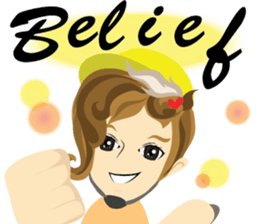 little boy rider cartoon. sticker #7007983