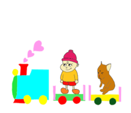 toy anime tom and maron sticker #7008063