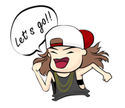 B-girl sticker #7008067