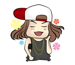 B-girl sticker #7008074