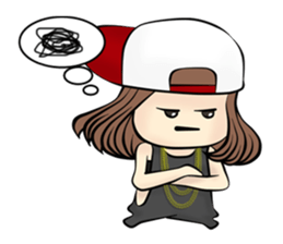 B-girl sticker #7008077