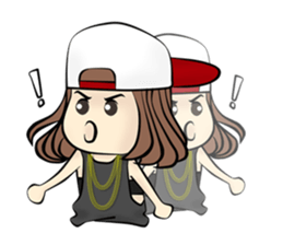 B-girl sticker #7008079