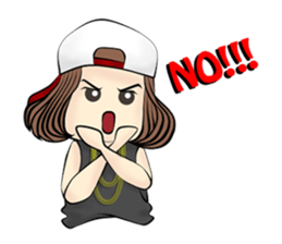 B-girl sticker #7008084