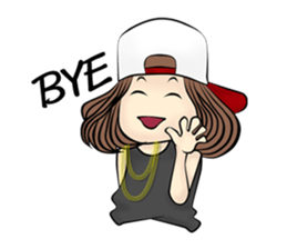 B-girl sticker #7008085