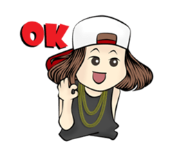 B-girl sticker #7008090