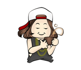 B-girl sticker #7008091