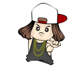 B-girl sticker #7008093