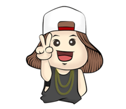 B-girl sticker #7008097