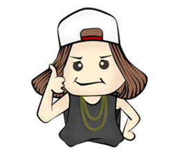 B-girl sticker #7008098