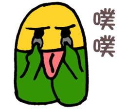 Big Tooth Baby hi sticker #7008190