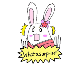 Kimono rabbit sticker #7008234