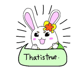 Kimono rabbit sticker #7008243