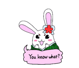 Kimono rabbit sticker #7008258
