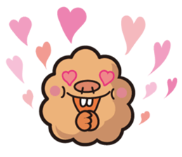 Mysterious creature Mog-chan sticker #7008535