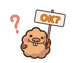 Mysterious creature Mog-chan sticker #7008557