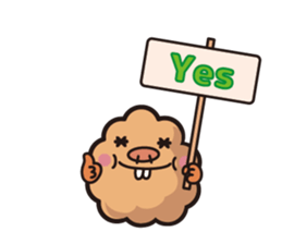 Mysterious creature Mog-chan sticker #7008558