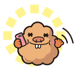 Mysterious creature Mog-chan sticker #7008561