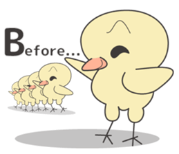 Single word Chick English version sticker #7008810