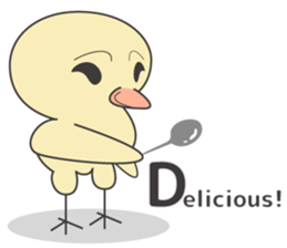 Single word Chick English version sticker #7008815