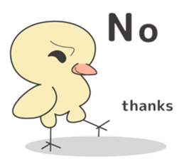 Single word Chick English version sticker #7008827