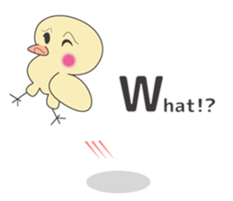 Single word Chick English version sticker #7008838
