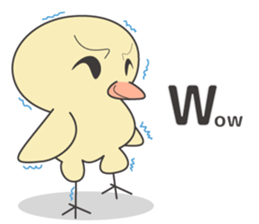 Single word Chick English version sticker #7008843