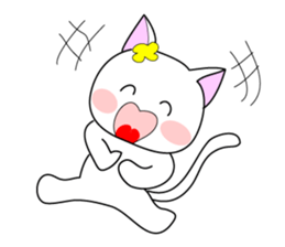 Cute everyday cat sticker #7009890