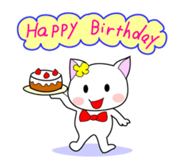 Cute everyday cat sticker #7009896