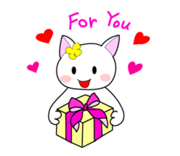 Cute everyday cat sticker #7009898