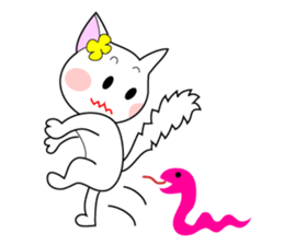 Cute everyday cat sticker #7009900