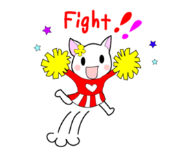 Cute everyday cat sticker #7009908