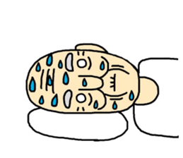 Shaved grandfather2 sticker #7009976