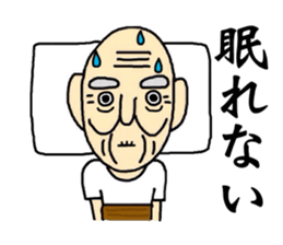 Shaved grandfather2 sticker #7009977