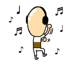 Shaved grandfather2 sticker #7009989