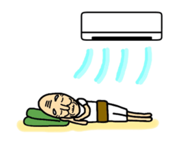 Shaved grandfather2 sticker #7009992