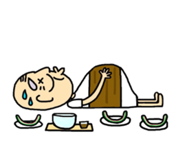 Shaved grandfather2 sticker #7009997