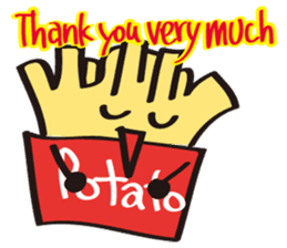 Burger Kun Thanks Set (English edition) sticker #7010134