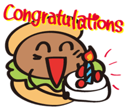 Burger Kun Thanks Set (English edition) sticker #7010137
