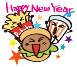 Burger Kun Thanks Set (English edition) sticker #7010159