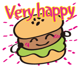Burger Kun Thanks Set (English edition) sticker #7010161