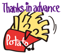 Burger Kun Thanks Set (English edition) sticker #7010166