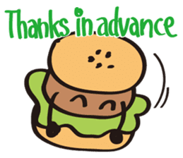 Burger Kun Thanks Set (English edition) sticker #7010167